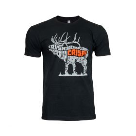 Crispi Bugle Elk Word Shirt - Black