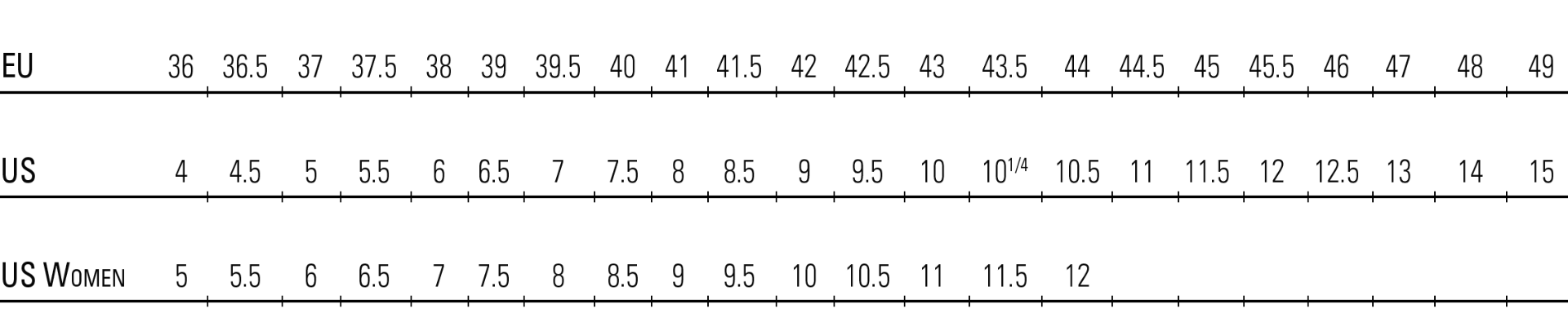 Crispi Size Chart